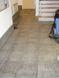 Norfolk Stone floor cleaning - before